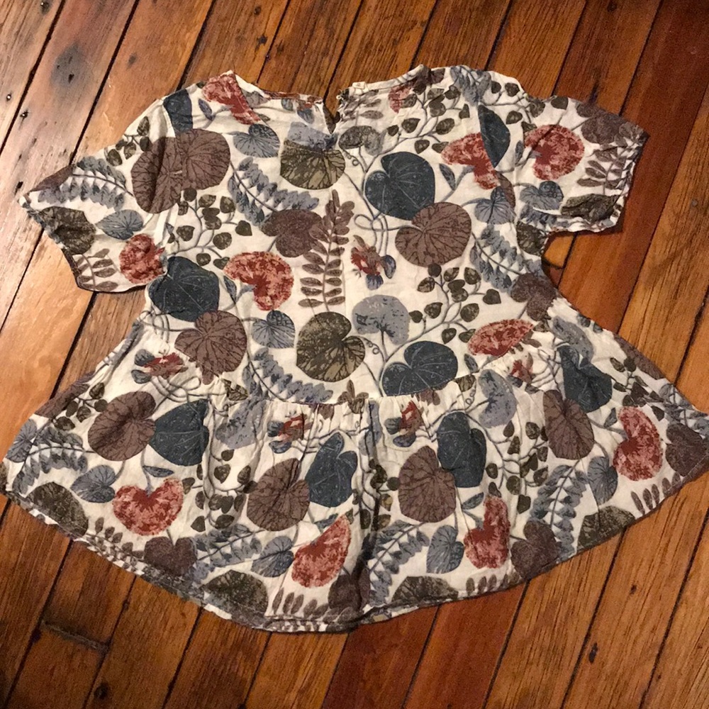 Floral Peplum Top